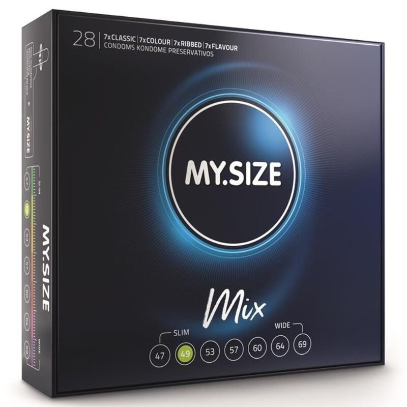 Preservativos MY SIZE MIX 49 MM 28 UNIDADES